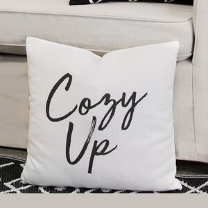 White Throw Pillow